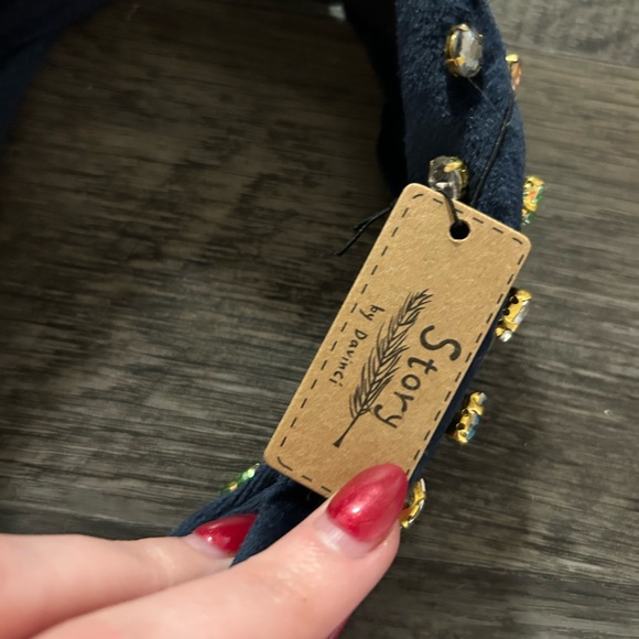 Embellished Navy Headband - Picture 5 of 5